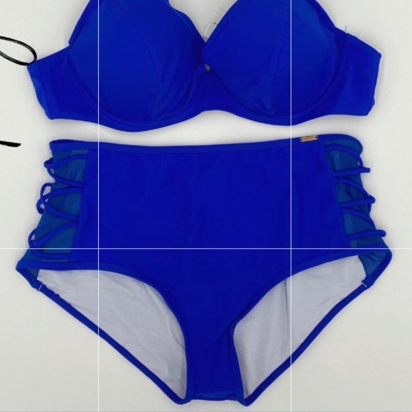 Peacock Plus Size Bikini Set - Picture 3 of 4